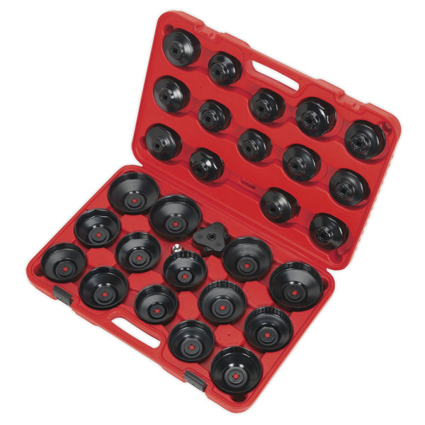 Sealey VS7006 Oil Filter Cap Wrench Set 30pc