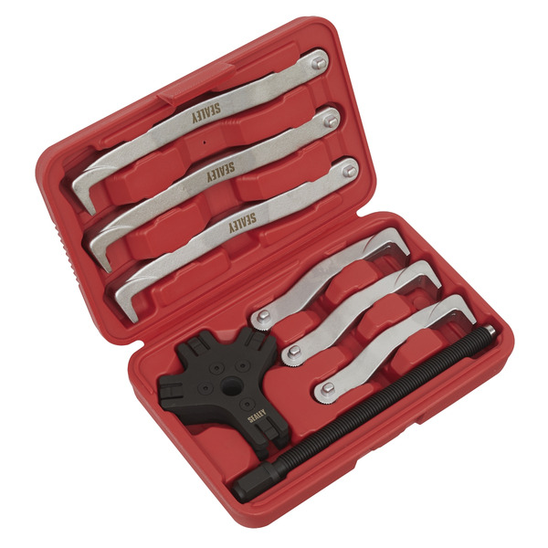 Sealey VS83 Fast Action Reversible Twin/Triple Leg Puller Set 150 & 220mm 8pc