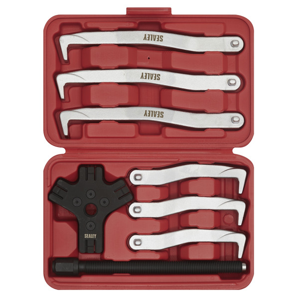 Sealey VS83 Fast Action Reversible Twin/Triple Leg Puller Set 150 & 220mm 8pc