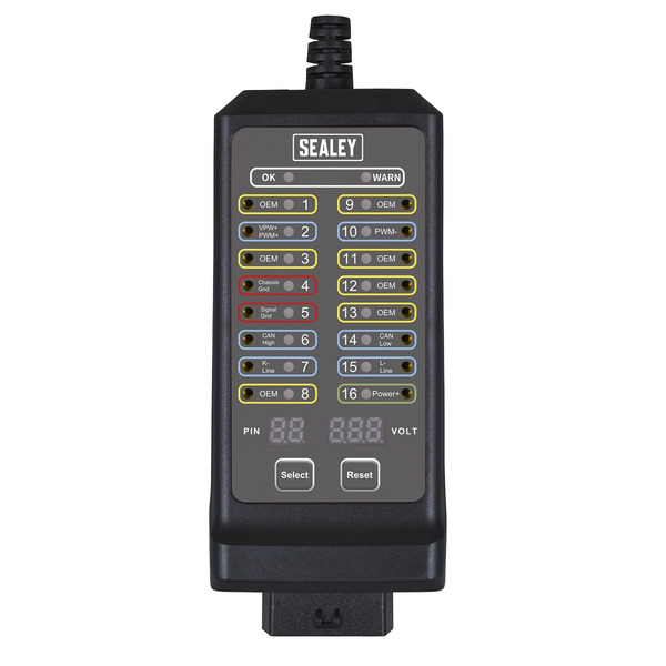 Sealey VS8813 OBD Breakout Box 16-Pin 12V/24V