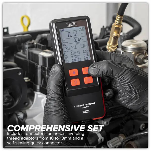 Sealey VS956 Digital Compression Test Kit 10pc