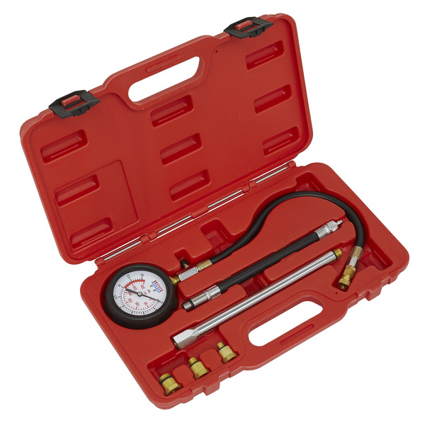 Sealey VSE300D Petrol Compression Tester Deluxe Kit 6pc