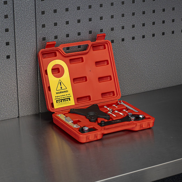 Sealey VSE5061 Petrol Engine Timing Tool Kit - for Alfa Romeo, Fiat, Ford, Lancia 1.2/1.4 8v - Belt Drive