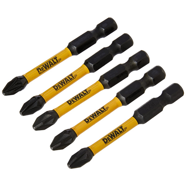 DeWalt DT7391T-QZ 50mm Pozidriv Pz2 Impact Torsion Driver Bits 5pk