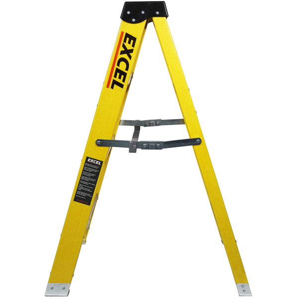 Excel 1655 Electricians Fibreglass Step Ladder 3 Tread 1.03m Heavy Duty