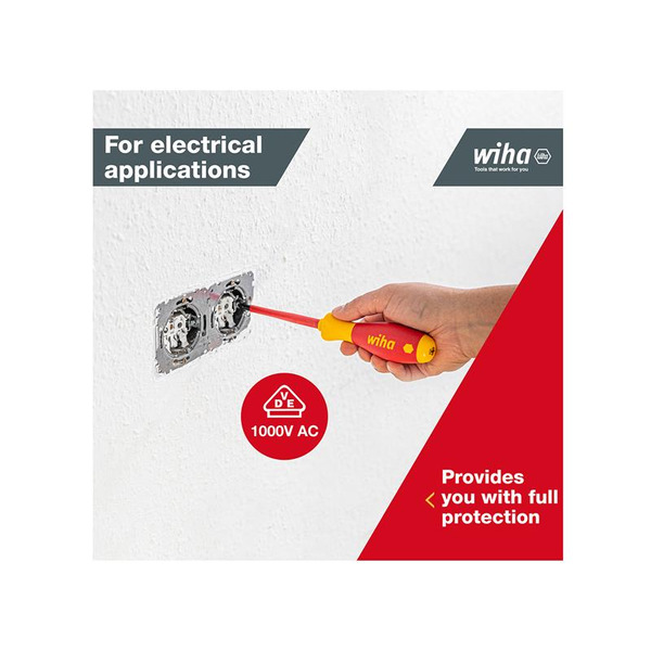 Wiha WHA00834 SoftFinish® electric SL/PH Screwdriver Set, 7 Piece