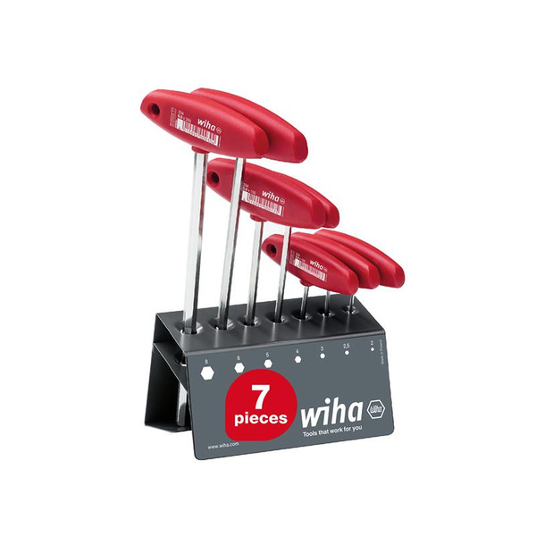 Wiha WHA00953 L-key with T-handle Set, 8 Piece