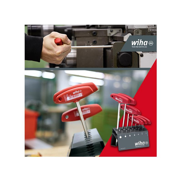 Wiha WHA00953 L-key with T-handle Set, 8 Piece