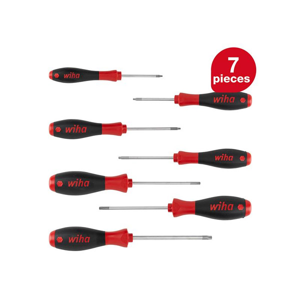 Wiha WHA01299 SoftFinish® TORX® Screwdriver Set, 7 Piece