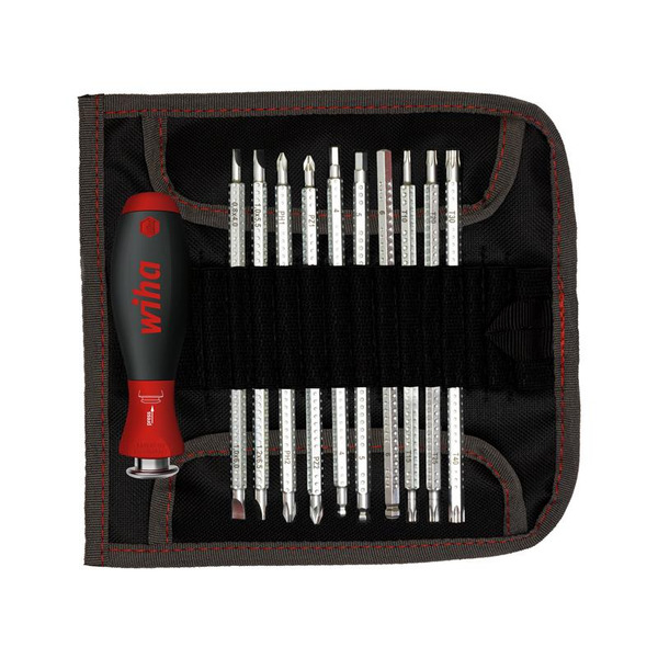Wiha WHA03591 SYSTEM 6 SoftFinish® Interchangeable Screwdriver Set, 12 Piece