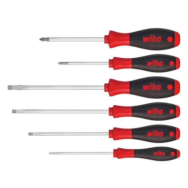 Wiha WHA07152 SoftFinish® SL/PH Screwdriver Set, 6 Piece