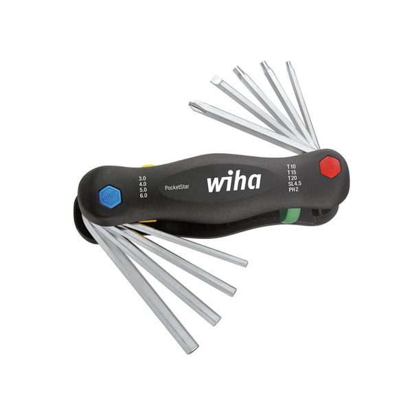 Wiha WHA25293 PocketStar Multi Key Set, 9 Piece