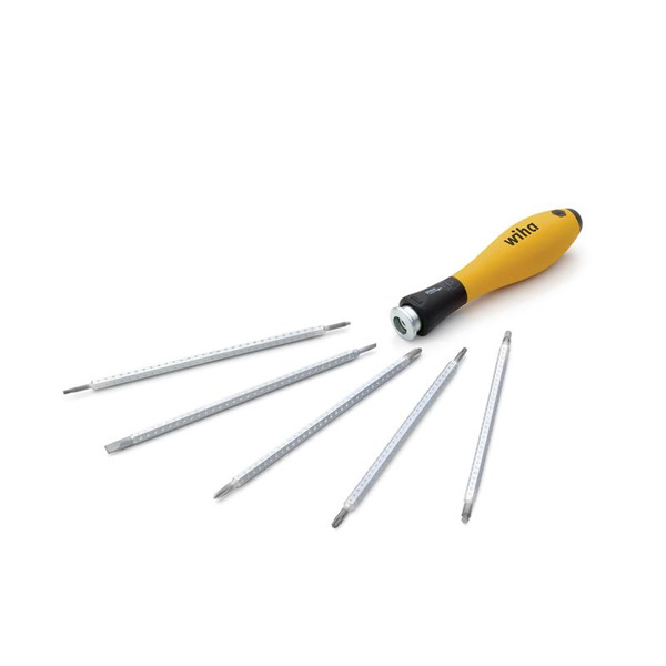 Wiha WHA31499 SYSTEM 4 SoftFinish® ESD Interchangeable Screwdriver Set, 12 Piece