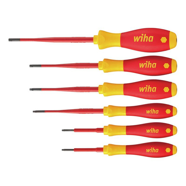 Wiha WHA36558 SoftFinish® electric slimFix TORX® Screwdriver Set, 6 Piece