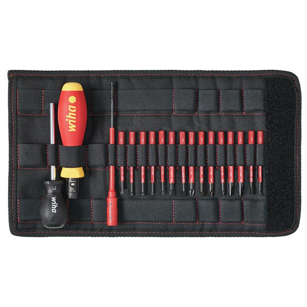 Wiha WHA36791 TorqueVario®-S electric Screwdriver Set, 19 Piece