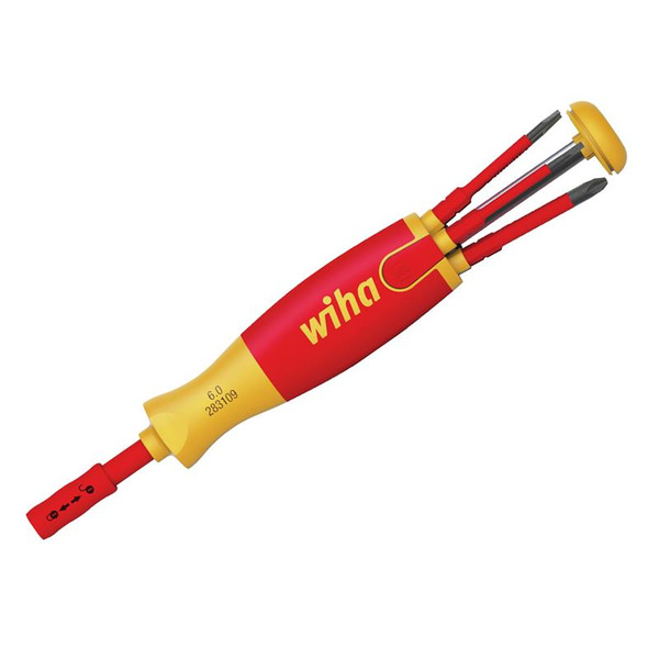 Wiha WHA38612 LiftUp electric Bit Magazine SL/PH Screwdriver Set, 6 Piece