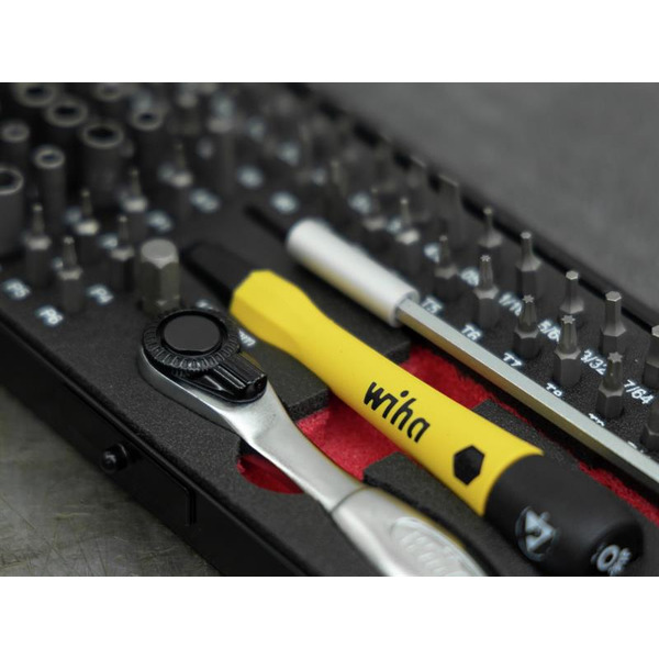 Wiha WHA39971 ESD Micro-bit Set, 66 Piece (inc. Case)