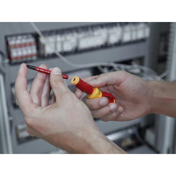 Wiha WHA41230 SoftFinish® electric slimVario Stubby Screwdriver Set, 4 Piece
