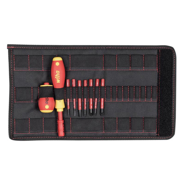 Wiha WHA41233 SoftFinish® electric slimVario Screwdriver Set, 10 Piece