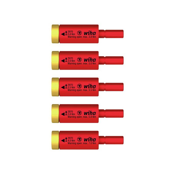 Wiha WHA41479 electric easyTorque Adapter Set, 5 Piece