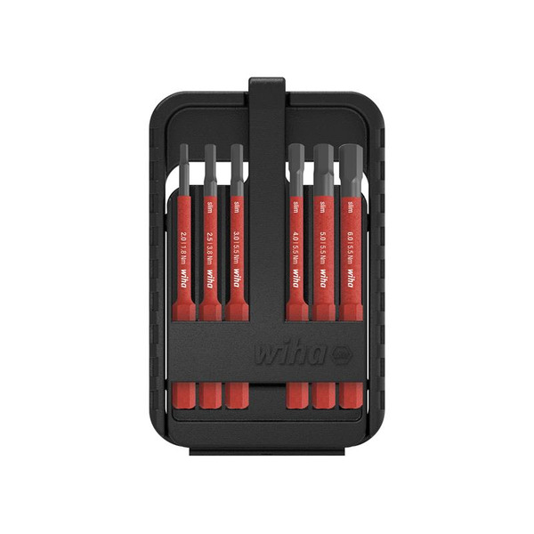 Wiha WHA43156 slimBit electric Hex Bit Set, 7 Piece