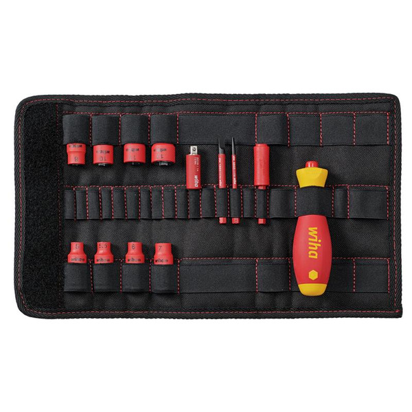 Wiha WHA43467 slimVario® electric Screwdriver and Nut Driver Set, 13 Piece