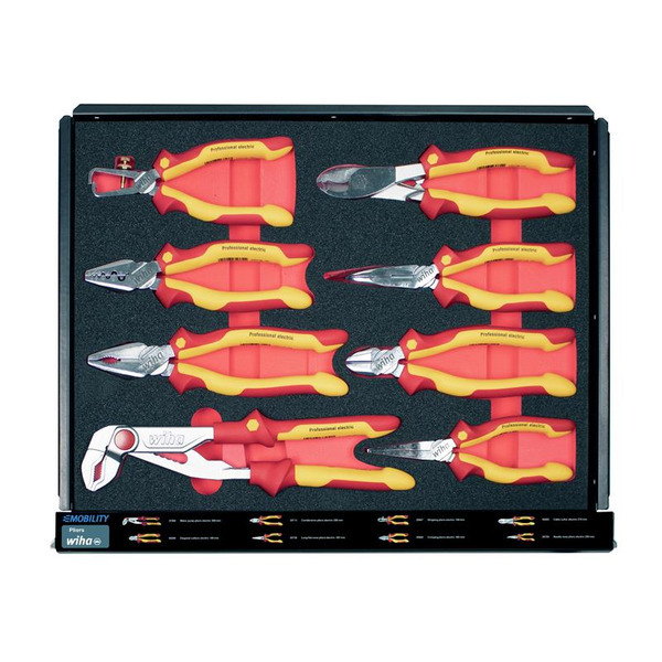 Wiha WHA44423 eMobility Workshop Trolley Set, 113 Piece