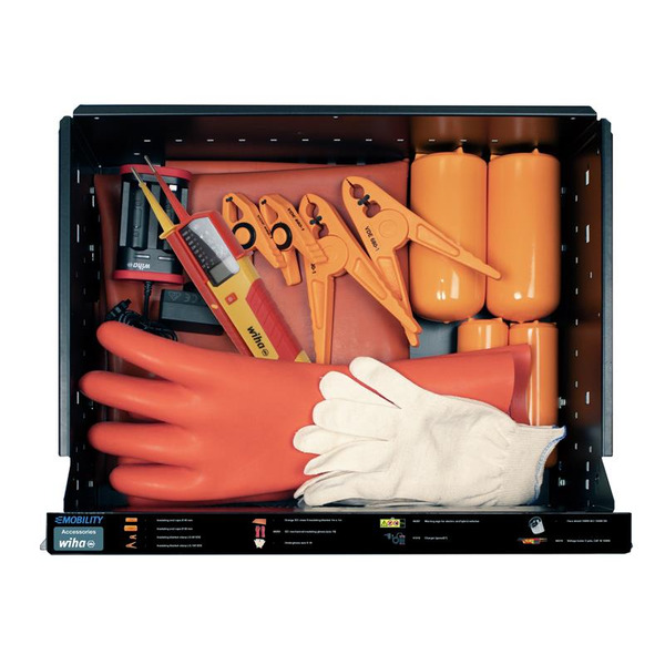 Wiha WHA44423 eMobility Workshop Trolley Set, 113 Piece