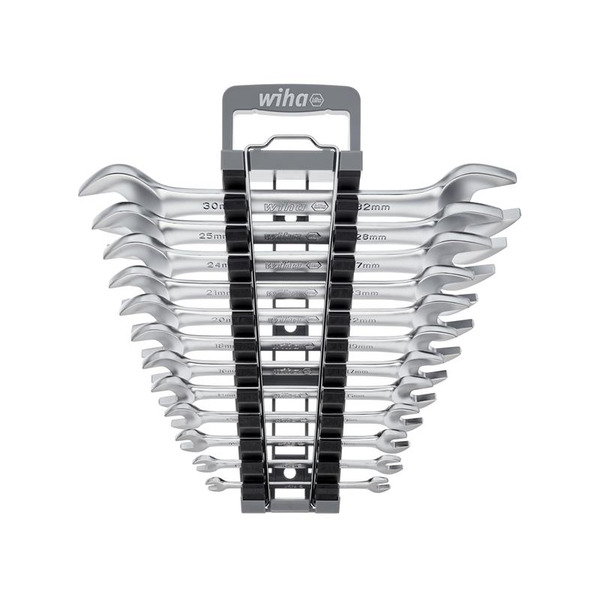 Wiha WHA44753 Double Open-End Spanner Set, 12 Piece