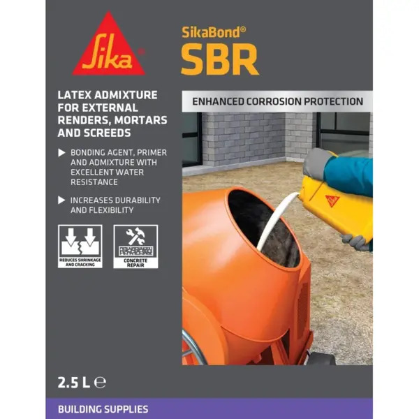 873668 Sika Everbuild Sikabond Premium SBR Bond 2.5ltr