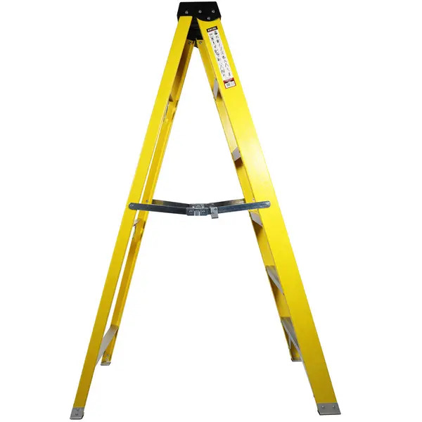 Excel 1656 Electricians Fibreglass Step Ladder 5 Tread 1.56m Heavy Duty