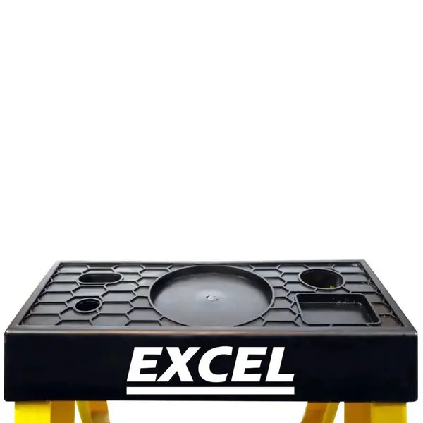 Excel 6414 Electricians Fibreglass Step Ladder 4 Tread 1.3m Heavy Duty