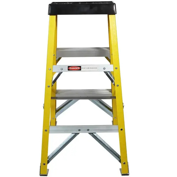 Excel 7403 Electricians Fibreglass Step Ladder 2 Tread 0.76m Heavy Duty