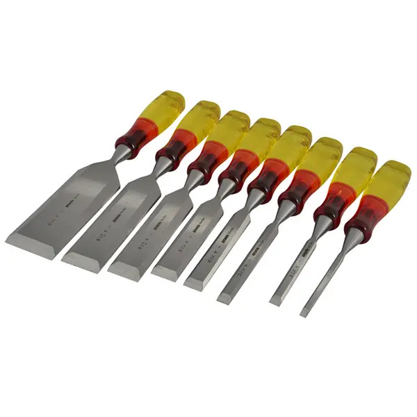 IRWIN® Marples® MAR373S8 IRWIN Marples M373 Bevel Edge Chisel Splitproof Handle Set, 8 Piece