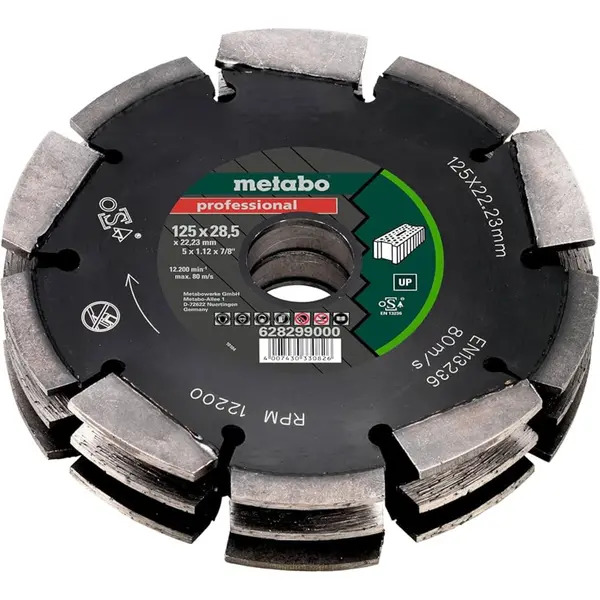 Metabo 628299000 Dia-CD3 125mm 22.23mm MFE40 Wall Chaser Blade