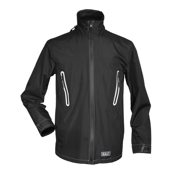 Sealey WPHJ02 5V Heated Rain Jacket - Medium
