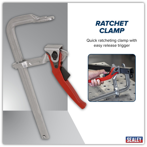 Sealey WRC300 Welding Ratchet Clamp 300 x 120mm