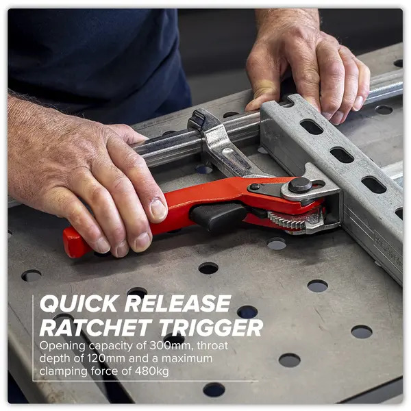 Sealey WRC300 Welding Ratchet Clamp 300 x 120mm