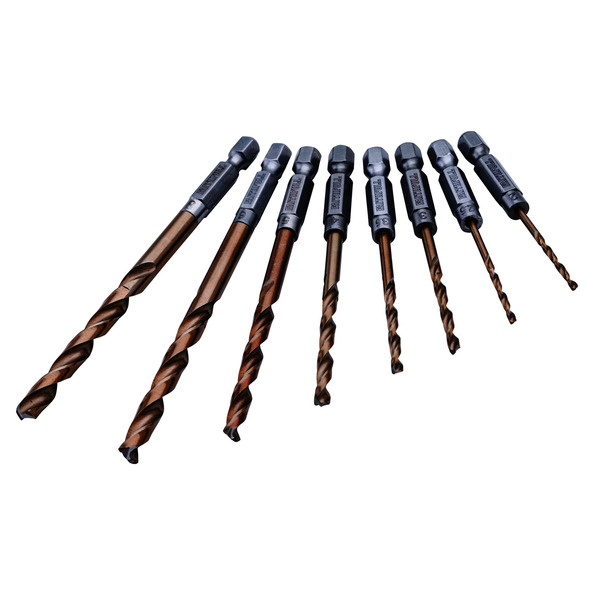 XMS25DRILL8 XMS Faithfull Quick Change Impact Driver Drill Bit Set