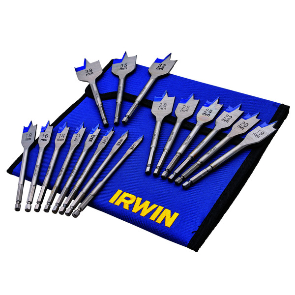 XMS25FLATBIT XMS Irwin 17 Piece Flat Wood Bit Set