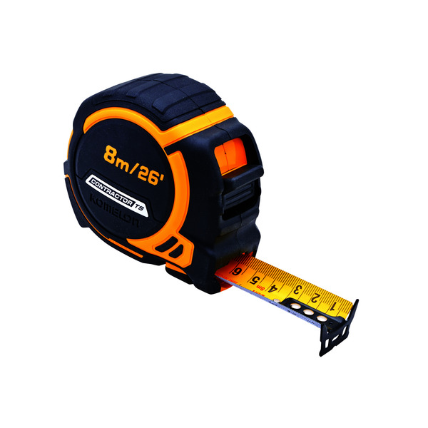 XMS25PROTAPE XMS Komelon 8m (26ft) Contractors Tape With Free Belt Clip