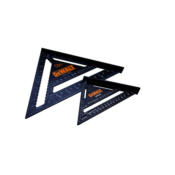 XMS25SQTWIN XMS DeWalt 175mm (7in) & 300mm (12in) Rafter Square Twin Pack