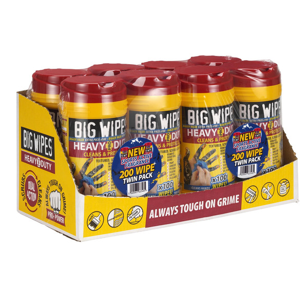 XMS25WIPES XMS Big Wipes Heavy Duty Trade Wipes Twin Pack
