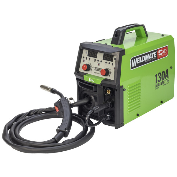 SIP WELDMATE Autoplus 130A MIG/ARC/TIG Synergic Inverter Welder - 05737