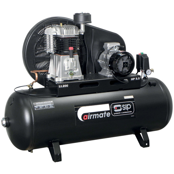 SIP TN5.5/200 200ltr Belt Drive Compressor - 06583