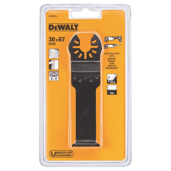 DeWalt Hardwood Blade 30mm x 67mm