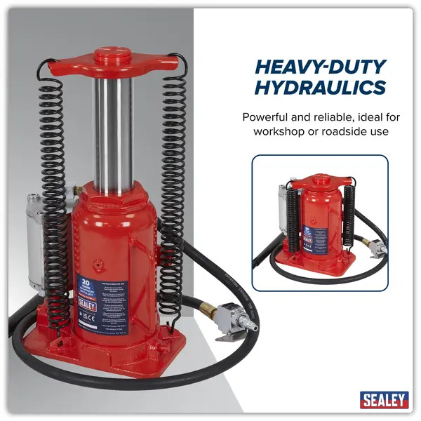 Sealey YAJ18S Air Operated Bottle Jack 20 Tonne