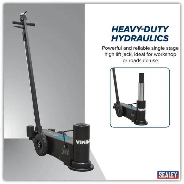 Sealey YAJ30H Viking Air Operated High Lift Single Stage Jack 30 Tonne