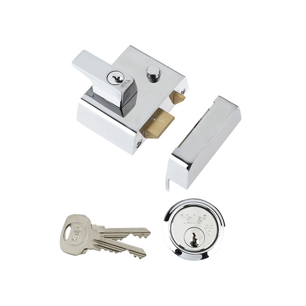 YALP2CHNL Yale Locks P2 Double Security Nightlatch 40mm Backset Chrome Finish Visi