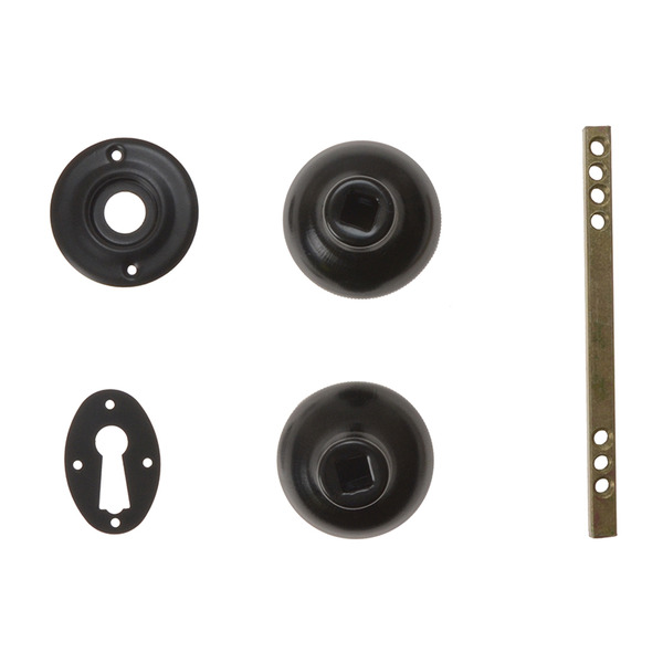 YALP405BK Yale Locks P405 Rim Knob Black Finish